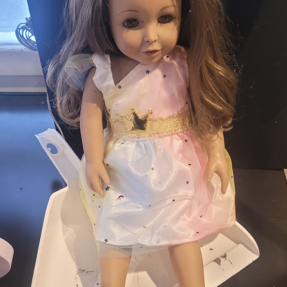 ADORA Starry Princess Doll with Pink and White Dress